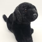 NEW Animal Alley Toys R Us Black Labrador Retriever Dog Plush Puppy 12” Vintage