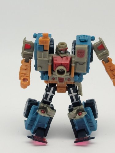 Transformers Energon Strongarm Powerlinx Hasbro 2003 Blue Basic *AS-PICTURED*