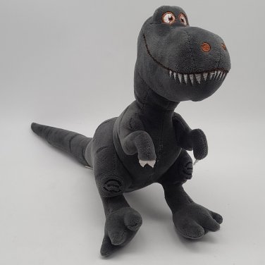Bed Time T-REX Stuffed Animal TOY 12" Plush  Tyrannosaurus DINOSAUR Gray *CLEAN*