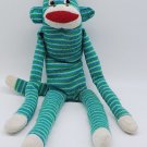 Sock Monkey 18" Plush Stuffed Animal  CLEAN