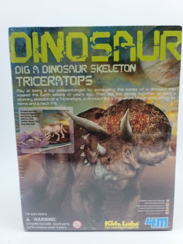 Triceratops, Dig a Dinosaur Skeleton, 4M - Kidz Labs, Toysmith - Ages 8+ *SEALED