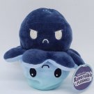 TeeTurtle™ Reversible Plushies Day &  Night Octopus - Blue & Light Blue