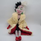 DISNEY STORE Authentic EVIL Cruella De VIL 101 DALMATIANS Villain Plush Doll 22"
