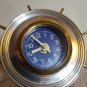 Nautical Pendulux Skipper Table Clock Ship Helm Steering Wheel *NOT TESTED*
