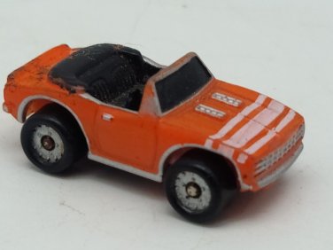 Micro Machines Galoob Vintage Orange Chevy '68 Camaro Convertible Car