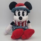 Disney Store Americana Minnie Mouse 11" Plush Stuffed Animal Patriotic CLEAN