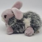 Shanghai Elcee Grey White Bunny Rabbit 11" Plush Soft Toy Stuffed Animal