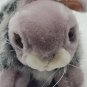 Shanghai Elcee Grey White Bunny Rabbit 11" Plush Soft Toy Stuffed Animal