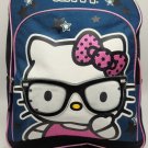 Hello Kitty Blue Logo Backpack Back to School SEE PICS