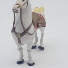 Tangled White Yellow Brown 3.5X4" Horse Figurine Toy