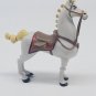 Tangled White Yellow Brown 3.5X4" Horse Figurine Toy