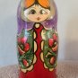 *VINTAGE* Set of 6 Russian Matryoshka Nesting Dolls  8" to 1"  AS-PICTURED
