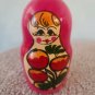 *VINTAGE* Set of 6 Russian Matryoshka Nesting Dolls  8" to 1"  AS-PICTURED