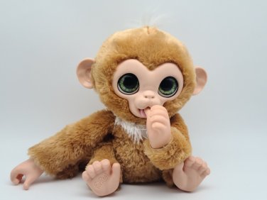 Hasbro FurReal Friends Cuddles My Giggly Monkey 17" Interactive Pet 2012 - A1650