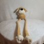 FAO SCHWARZ - 'GEOFFREY' PLUSH ADJUSTABLE LONG ARMS/LEGS STUFFED TAN PUPPY DOG