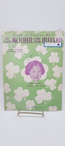 Did Your Mother Come From Ireland 1936 Sheet Music