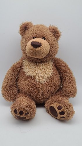 GUND 16" Plush Slumbers BEAR Teddy Tan Brown Soft Stuffed Animal Toy CLEAN