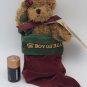 New Vintage Boyds Bears FELICITY Teddy Bear in Christmas Stocking 10"