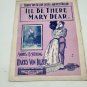 Ill Be There Mary Dear By Sterling/Tilzer 1902 Sheet Music Starring May LeReno