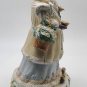 Victorian Santa Wind Up Music Box with Roses and Swan