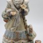 Victorian Santa Wind Up Music Box with Roses and Swan