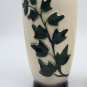 Vintage Royal Copley Ivy Footed Vase Planter Pottery Set - Green/White *AS-IS*