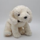 Ty Classic Fluff White Puppy Dog Plush 12" Bishon Frise Poodle Stuffed Animal