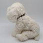 Ty Classic Fluff White Puppy Dog Plush 12" Bishon Frise Poodle Stuffed Animal