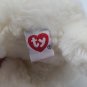 Ty Classic Fluff White Puppy Dog Plush 12" Bishon Frise Poodle Stuffed Animal