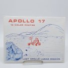 Vintage Lot 1970s Space Color Photos NASA Apollo 17 "Last Apollo Lunar Mission"