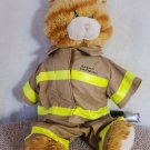 Build-A-Bear 17" Tabby Orange Cat Retired Striped Plush Firefighter w/Sound
