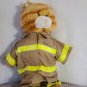 Build-A-Bear 17" Tabby Orange Cat Retired Striped Plush Firefighter w/Sound