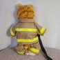 Build-A-Bear 17" Tabby Orange Cat Retired Striped Plush Firefighter w/Sound