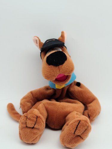VTG 1998 Warner Bros Studio Store SCOOBY DOO Pizza Hat Bean Bag Plush 10&acirc;��