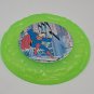 Vintage Fluorescent Green Superman Frisbee