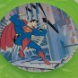 Vintage Fluorescent Green Superman Frisbee