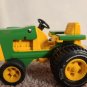 Vintage TONKA FARM TRACTOR 811002 Green & Yellow Toy *AS-PICTURED*