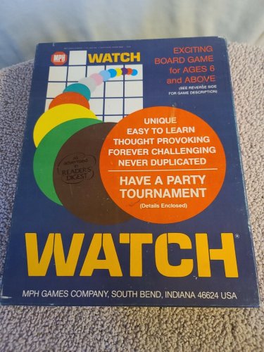 **RARE** MPH GAMES COMPANY WATCH BOARD GAME - 1960s?