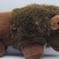 Giant Star Yellowstone Park Brown Buffalo Bison Horns Stuffed Animal Plush 2000