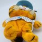 VTG 1981 Baseball Garfield Blue Striped SHIRT Letter G Fun Farm 8" Plush *CLEAN*