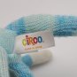 2012 Circo Aqua Blue Stripe Sock Monkey Knit Plush Stuffed