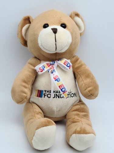 NASCAR Foundation Teddy Bear Plush Speediatrics Bow Toy Factory Jeep Beach 12"