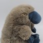 GUND 10" Plush WEBBER Platypus Duck Billed 1275 Vintage Stuffed Animal Blue
