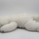 SeaWorld Soft White Laying Polar Bear Plush 13" Stuffed Animal Toy