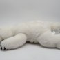 SeaWorld Soft White Laying Polar Bear Plush 13" Stuffed Animal Toy