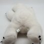 SeaWorld Soft White Laying Polar Bear Plush 13" Stuffed Animal Toy