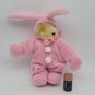 1989 NABCO Muffy VanderBear Teddy Bear Pink Bunny 2pc Plush Easter Suit SEE PICS
