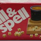 Vintage 1972 Spill & Spell by Parker Brothers 15 Cube Crossword Game - Complete