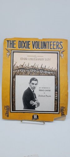 WWI-Era Dixie Volunteers Sheet Music EDDIE CANTOR 1918 HTF