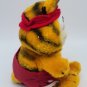 Vtg Garfield Plush 1978 1981 Red Running Jogging Workout